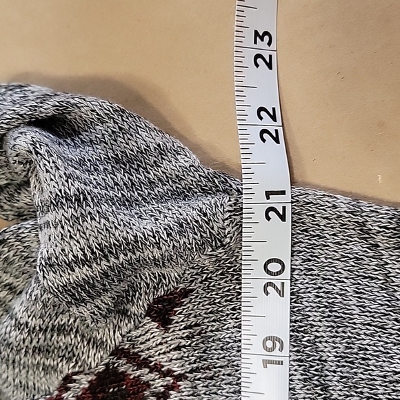 Charlotte Russe Size Unknown, Gray Burgundy Aztec/Southwest Waterfall Cardigan - Picture 7 of 12